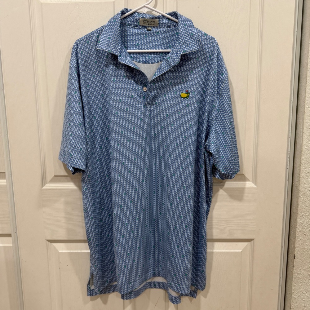 Masters Peter Millar Pimento Cheese Cup Polo Shirt Blue XL PM23P1900-851